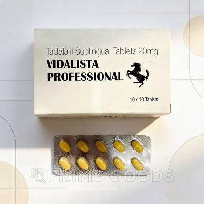Препарат для усиления потенции Vidalista Professional 20 mg (10 таб.) от sex shop primegoods фото 8