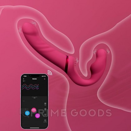 Страпон Lovense Lapis двусторонний, гибкий c вибрацией  от sex shop primegoods фото 7