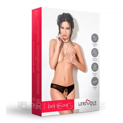 Трусики из мягкой сетки с доступом и манящей кисточкой Easy to love, L/XL, 46-48 от sex shop primegoods фото 7
