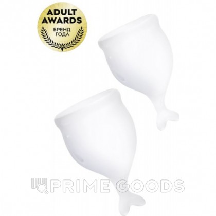 Набор менструальных чаш Satisfyer Feel Secure белые, 15 мл., 20 мл. от sex shop primegoods фото 3