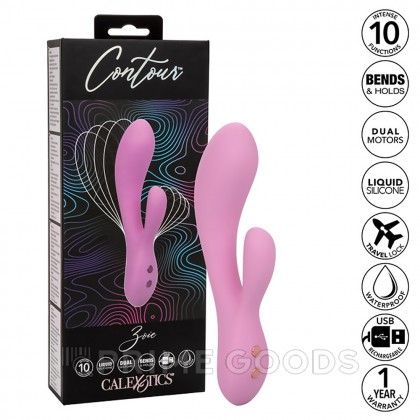 Вибратор-кролик ультрагибкий CalExotics Contour Zoie, 10.75 x 3.25 см от sex shop primegoods фото 12