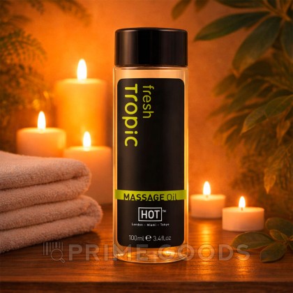 Массажное масло для тела Fresh Tropic от HOT, 100 мл от sex shop primegoods фото 3