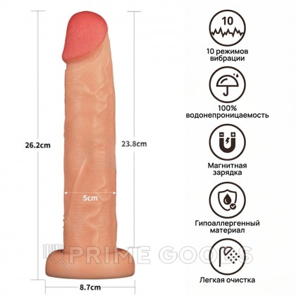 Вибратор реалистик Lovetoy Power Basics (23,8*5 см) от sex shop primegoods фото 8
