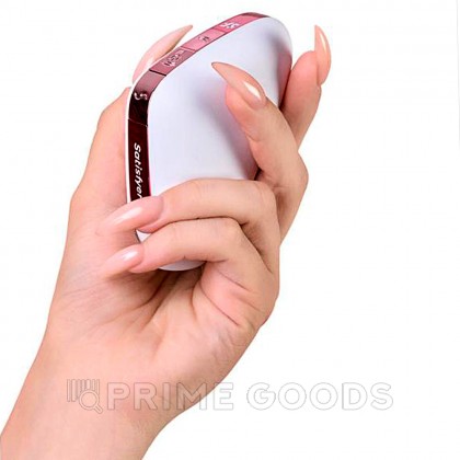 Вакуумный клиторальный стимулятор с вибрацией Satisfyer Love triangle white от sex shop primegoods фото 8