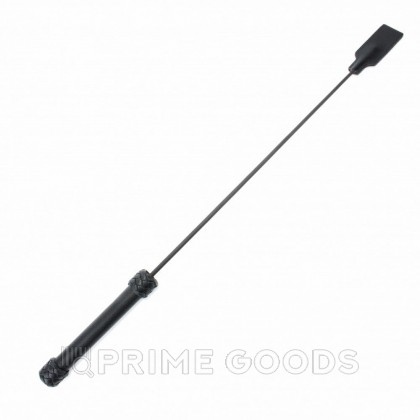 Стек профессиональный из черной кожи от sex shop primegoods