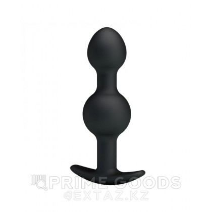 Анальный силиконовый плаг с двумя шариками от sex shop primegoods