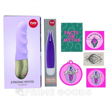 Набор: пульсатор + вибратор Fun factory CLIT KIT PETITE лиловый  от sex shop primegoods фото 3