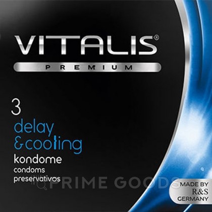 VITALIS №3 Delay&cooling Презервативы с охлаждающим эффектом от sex shop primegoods фото 2