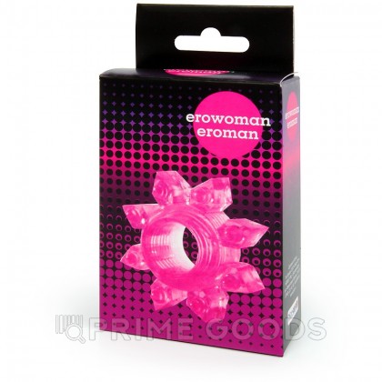 Эрекционное кольцо Snowflake (розовое) от sex shop primegoods фото 4