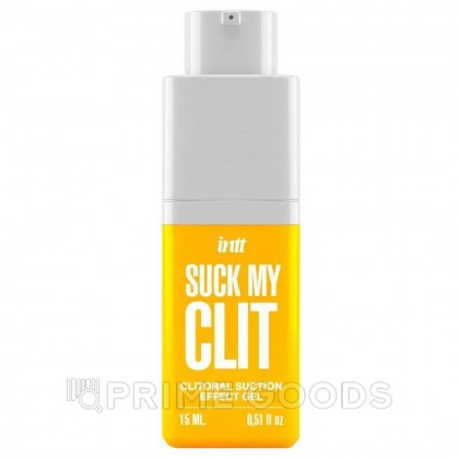 Гель-стимулятор Suck my clit INTT с эффектами всасывания, вибрации и охлаждения 15 мл (манго) от sex shop primegoods
