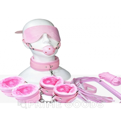 БДСМ набор 10 предметов, розовый от sex shop primegoods фото 6