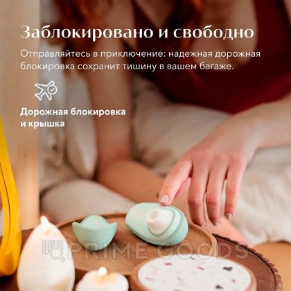 Бесконтактный клиторальный стимулятор Womanizer Liberty 2, серо-зеленый от sex shop primegoods фото 12