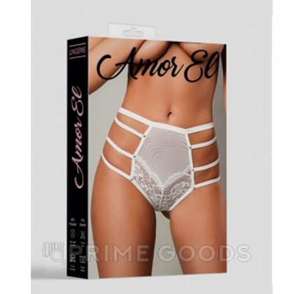 Трусики с высокой посадкой M White от sex shop primegoods фото 3