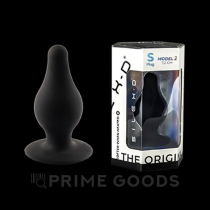 Анальный плаг черный  MODEL 2 от SILEXD (S: 7,2*3 см.) от sex shop primegoods фото 5