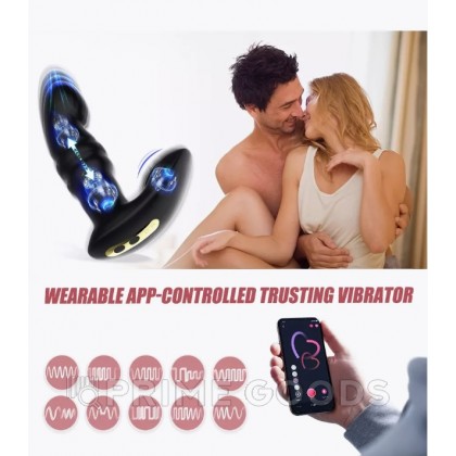 Универсальный вибростимулятор JIVE от Magic Motion черный от sex shop primegoods фото 3