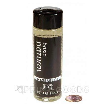 Массажное масло для тела Basic Natural от HOT 100 мл. от sex shop primegoods фото 3