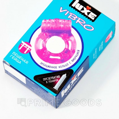 Виброкольцо LUXE VIBRO Бешеная гейша (+ презерватив) от sex shop primegoods фото 4