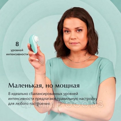 Бесконтактный клиторальный стимулятор Womanizer Liberty 2, серо-зеленый от sex shop primegoods фото 11