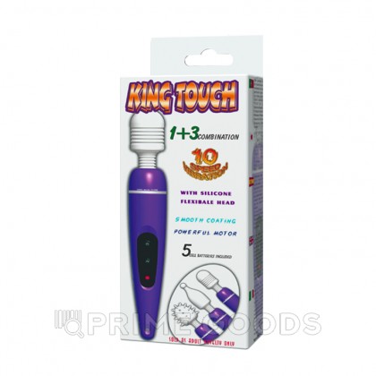 Универсальный массажёр + 2 насадки от sex shop primegoods фото 2