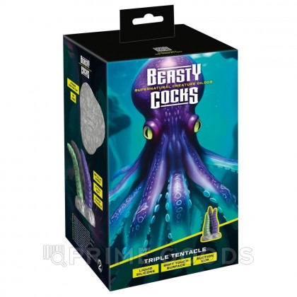 Фаллоимитатор You2Toys Beasty Triple Tentacle (18,5/16,5/14,5*4,6) от sex shop primegoods фото 2