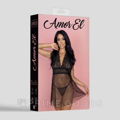 Эротическое платье Castalia S/M черное от sex shop primegoods фото 4
