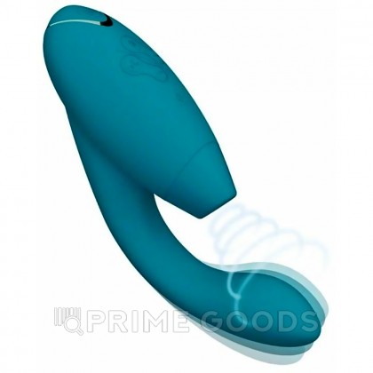 Cтимулятор клитора и точки G Womanizer DUO 2, бирюзовый от sex shop primegoods фото 3