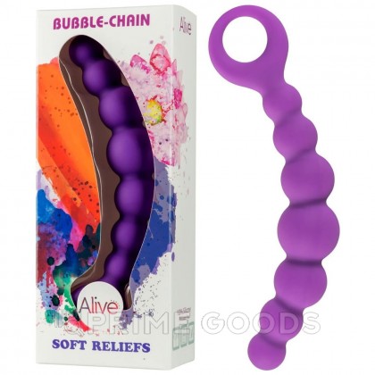 Анальная цепочка Bubble фиолетовая от Alive от sex shop primegoods фото 4
