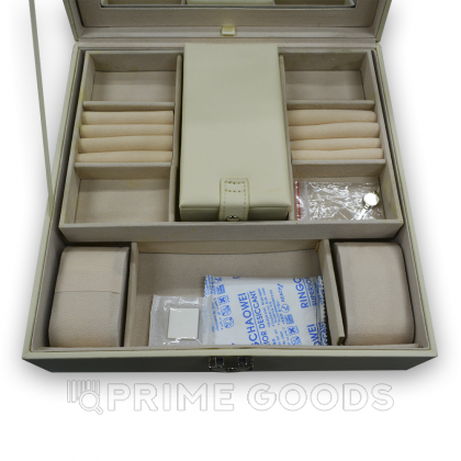 Органайзер квадратный (кожзам) бежевый от sex shop primegoods фото 6