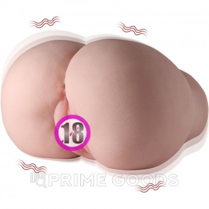 Реалистичный двойной мастурбатор Lore с вибрацией от sex shop primegoods фото 2
