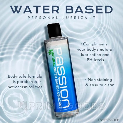 Лубрикант на водной основе Passion Natural Water-Based Lubricant, 296 мл от sex shop primegoods фото 2