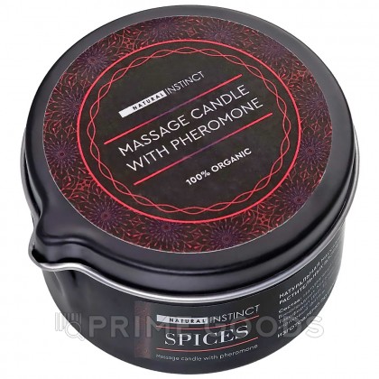 Массажная свеча Natural Instinct Spices (Специи) с феромонами 70 мл от sex shop primegoods фото 5