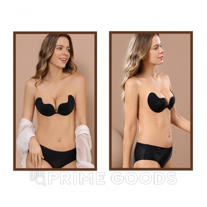 Пэстисы на грудь Оки-Чпоки, push up эффект. на силиконе, размер M, набор 2 шт, черный    от sex shop primegoods фото 3