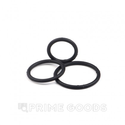 Набор силиконовых эрекционных колец (3 шт.) от sex shop primegoods фото 2