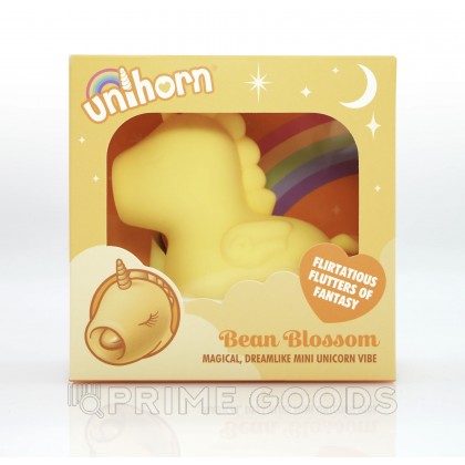 Вибромассажер Unihorn Bean Blossom со стимуляцией язычком от sex shop primegoods фото 8