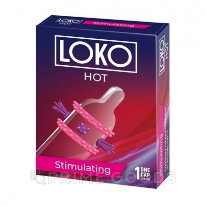Насадка стимулирующая LOKO HOT с возбуждающим эффектом от sex shop primegoods