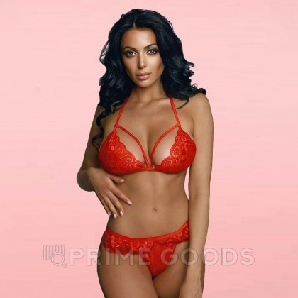 Комплект эротического белья Granada красный  (L/XL) от sex shop primegoods фото 2