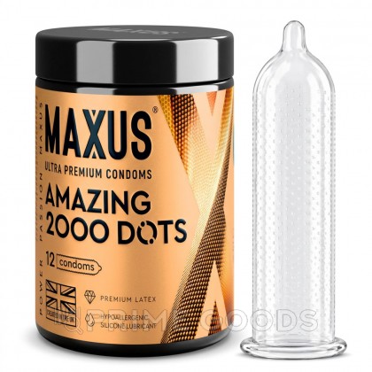 Презервативы MAXUS Amazing, точечные, 12 шт от sex shop primegoods