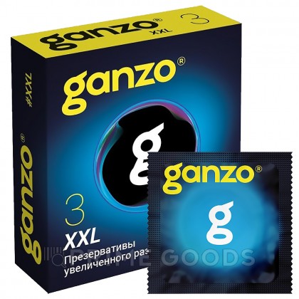 Презервативы увеличенного размера Ganzo XXL, Black Edition 3 шт. от sex shop primegoods фото 3