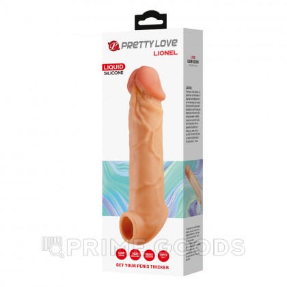 Реалистичная насадка на пенис Loinel (20 см) телесная от sex shop primegoods фото 10