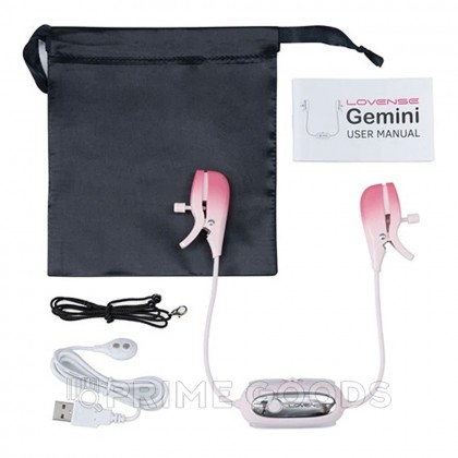 Вибрирующие зажимы для сосков Gemini LOVENSE (управление через приложение) от sex shop primegoods фото 9