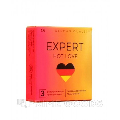 Презервативы EXPERT HOT LOVE № 3 (с разогревающим эффектом), 3 шт. от sex shop primegoods