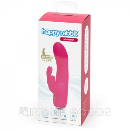 Минивибратор Happy Rabbit розовый от sex shop primegoods фото 6