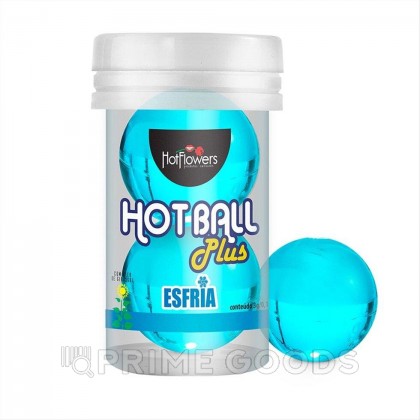 Лубрикант HOT BALL PLUS на масляной основе в виде двух шариков с охлаждающим эффектом от sex shop primegoods