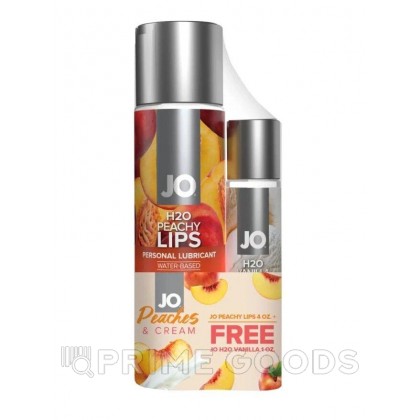 Набор из лубрикантов JO Peachy Lips (120мл.) и JO H2O Vanilla (30мл.) от sex shop primegoods