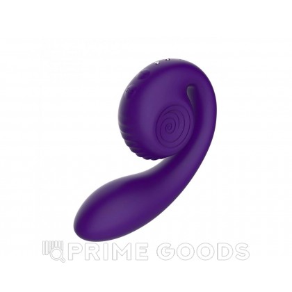 Вибратор  с двойной стимуляцией Snail Vibe Gizi, фиолетовый от sex shop primegoods