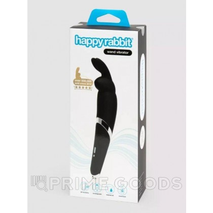 Вибратор Happy Rabbit перезаряжаемый, черный от sex shop primegoods фото 6