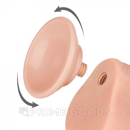 Реалистичный фаллоимитатор Lovetoy Sliding Skin (18,3×3,5 см) с двойной плотностью телесный от sex shop primegoods фото 6