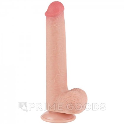 Реалистичный фаллоимитатор Lovetoy Sliding Skin (22×3,7 см) с двойной плотностью телесный от sex shop primegoods фото 8