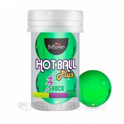 Лубрикант HOT BALL PLUS на силиконовой основе в виде двух шариков с покалывающим эффектом от sex shop primegoods