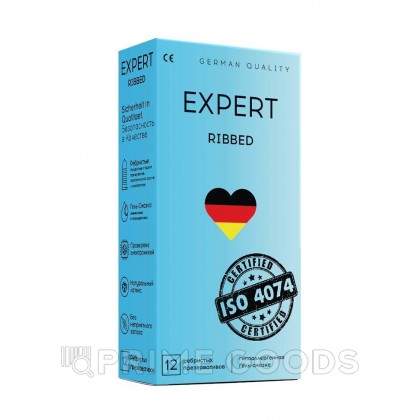 Презервативы EXPERT RIBBED № 12 (ребристые), 12 шт. от sex shop primegoods